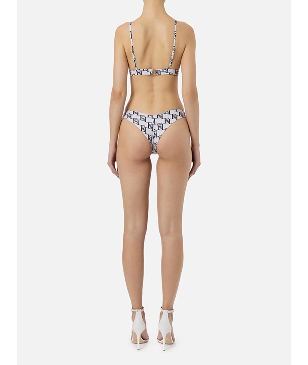 ELISABETTA FRANCHI Белый полиэстеровый купальник, фото 3