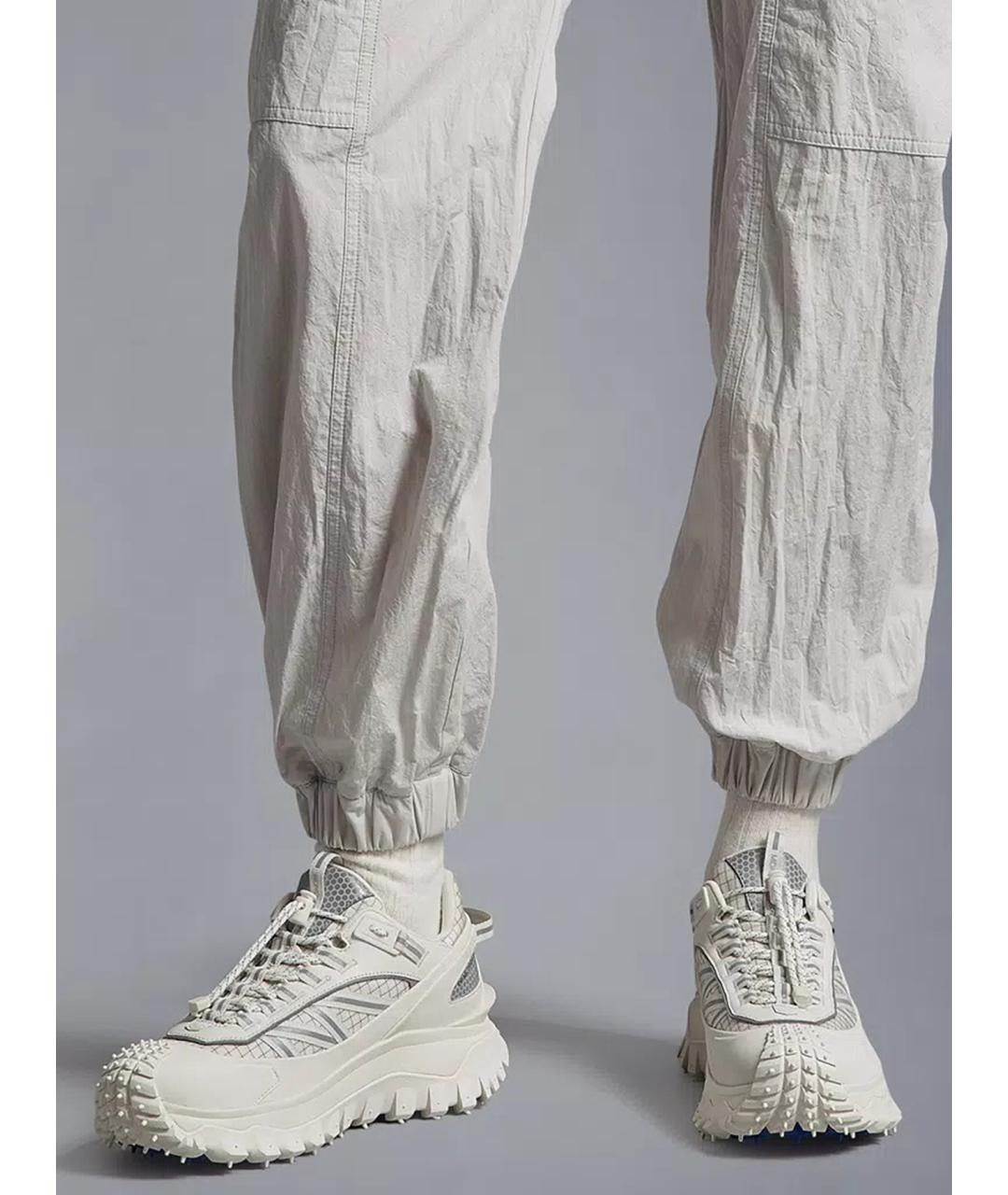 MONCLER Белые синтетические кроссовки, фото 2