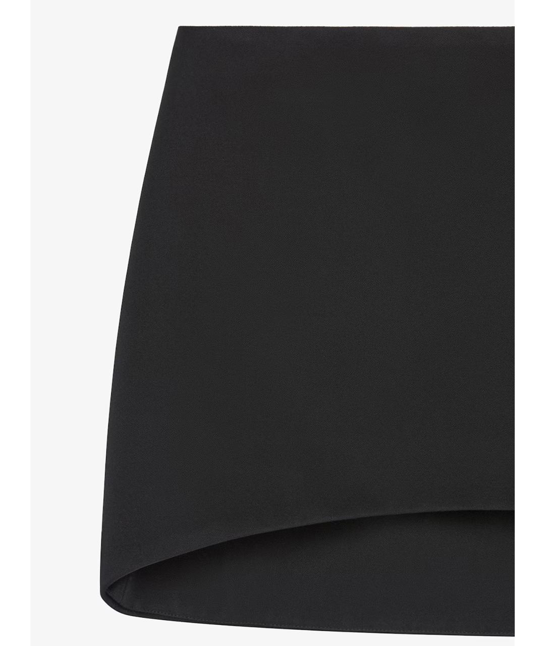 GIVENCHY Черная шерстяная юбка мини, фото 2