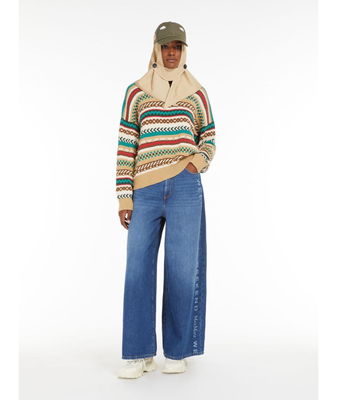 WEEKEND MAX MARA Мульти хлопковый джемпер / свитер, фото 2