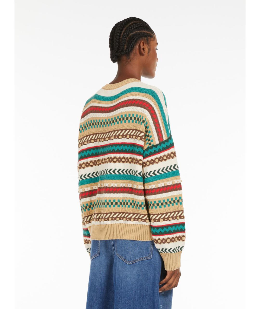 WEEKEND MAX MARA Мульти хлопковый джемпер / свитер, фото 4