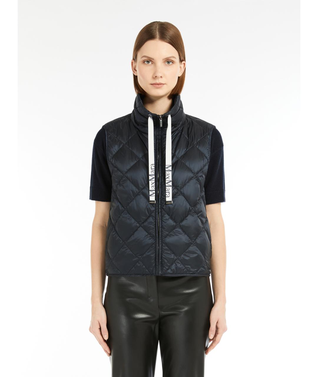 'S MAX MARA Синий полиамидовый жилет, фото 3