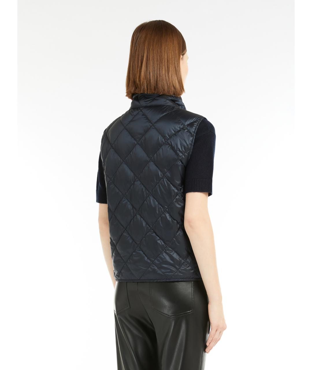 'S MAX MARA Синий полиамидовый жилет, фото 4