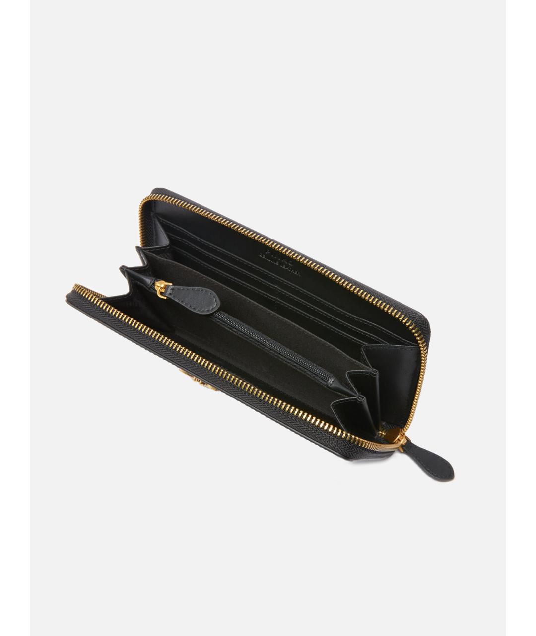 PINKO Черный кожаный кошелек, фото 4