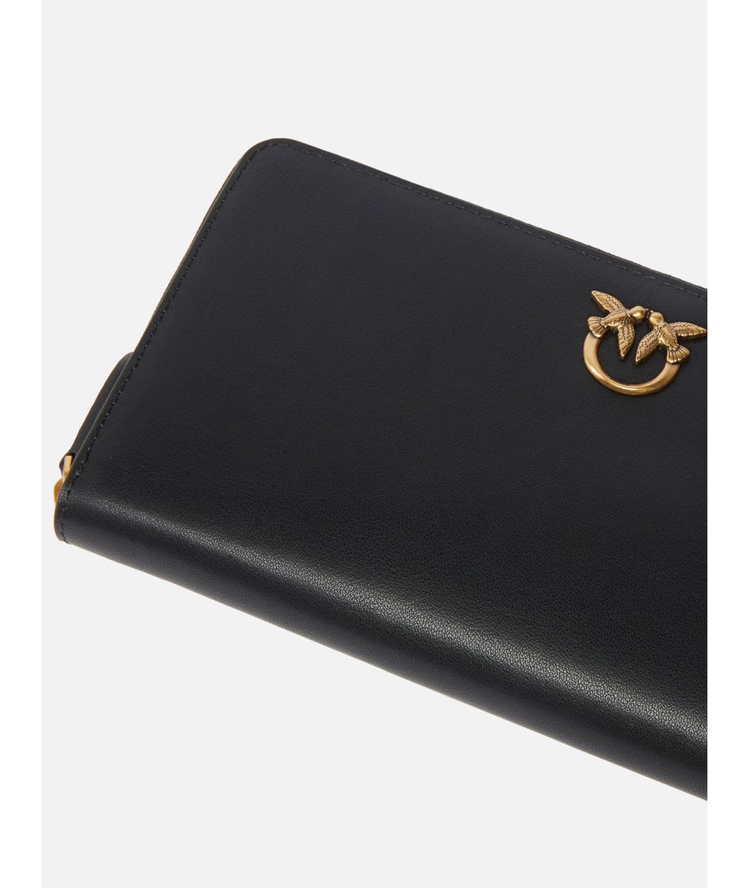 PINKO Черный кожаный кошелек, фото 2