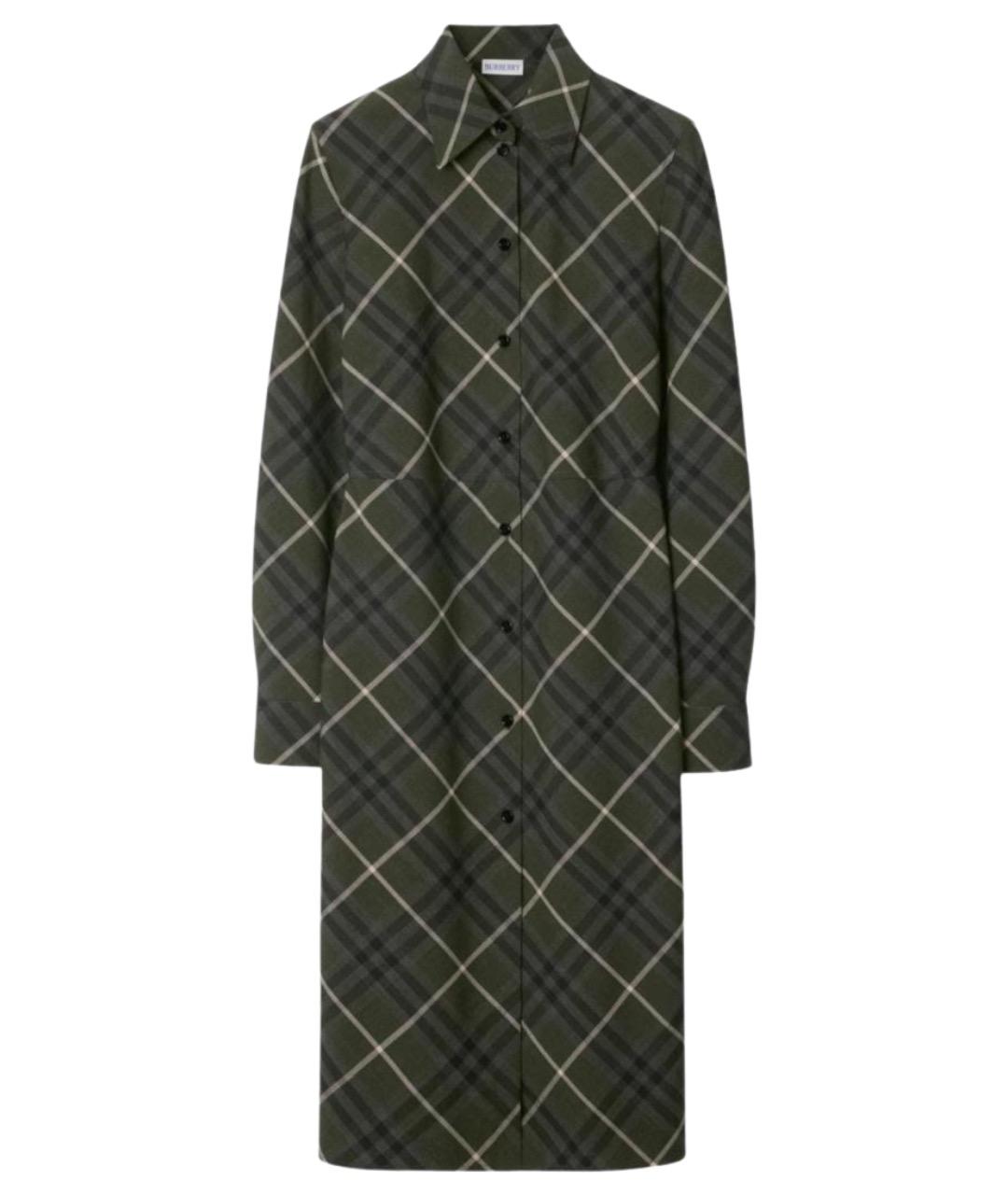 BURBERRY Мульти шерстяное пальто, фото 1