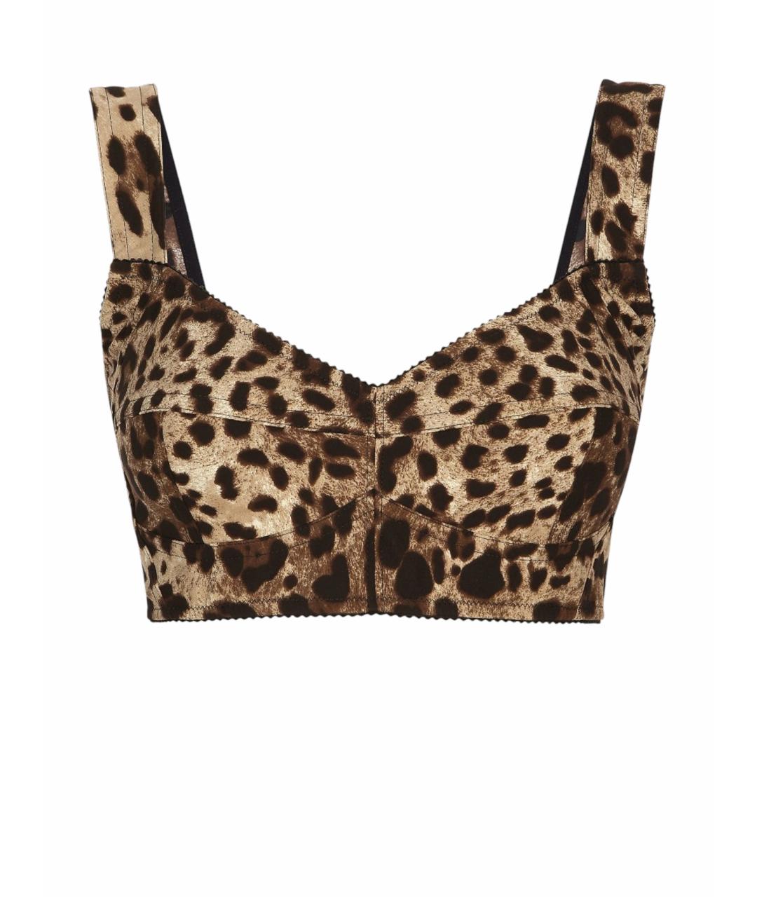 DOLCE&GABBANA Мульти шелковая майка, фото 1