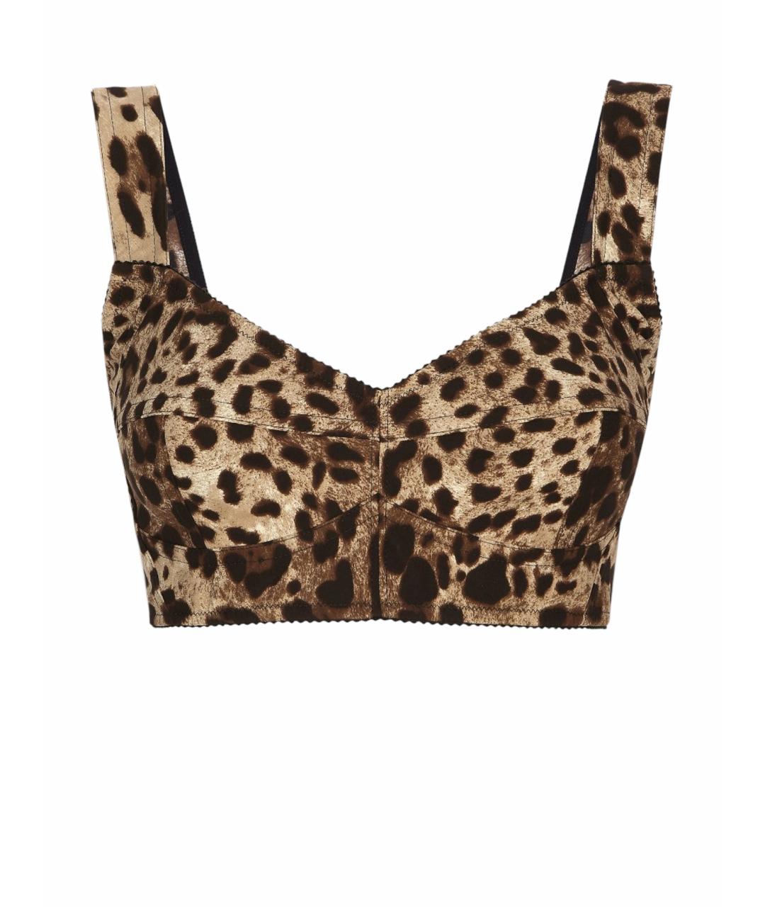 DOLCE&GABBANA Мульти шелковая майка, фото 5