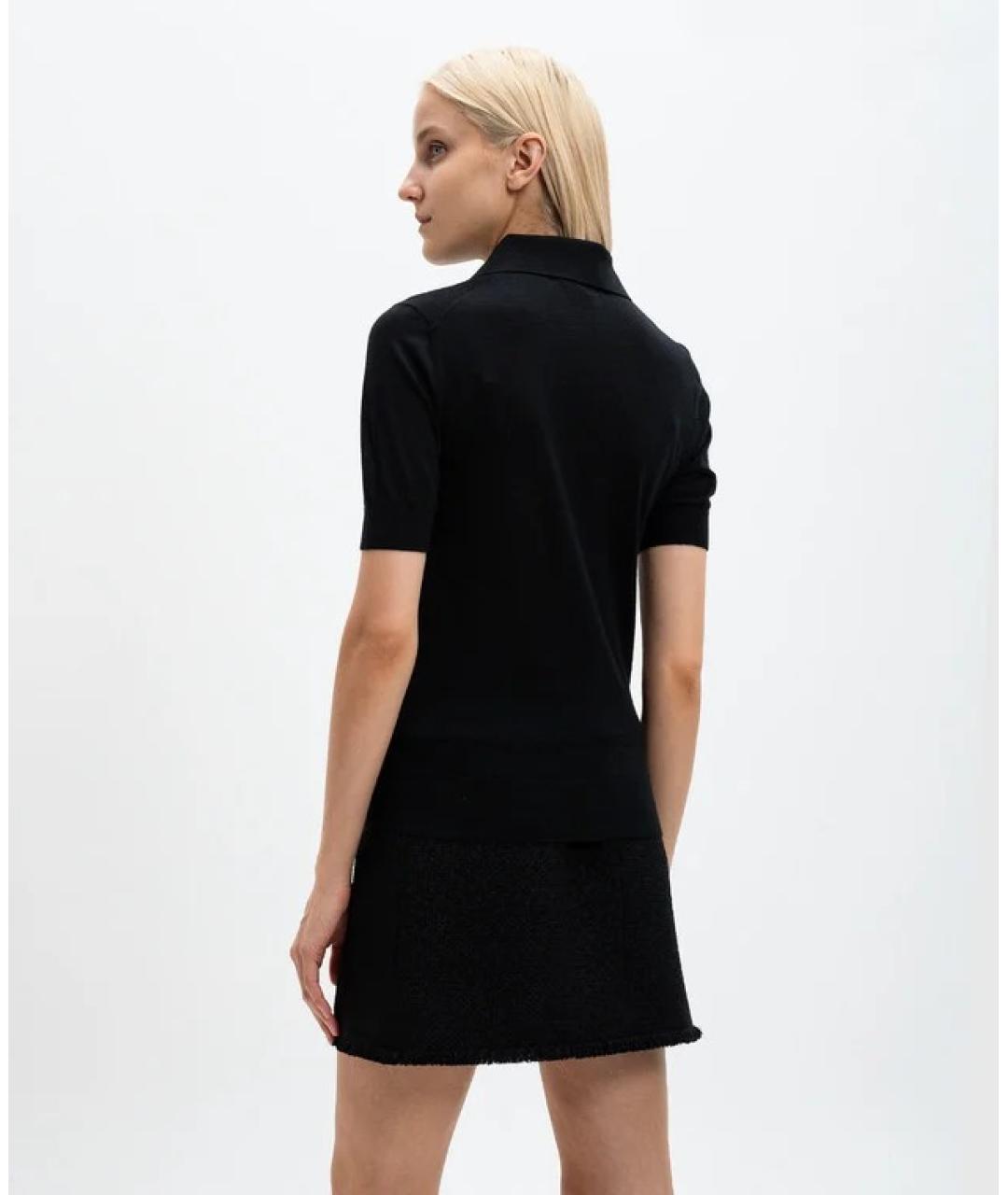 DOLCE&GABBANA Черная шерстяная футболка, фото 3