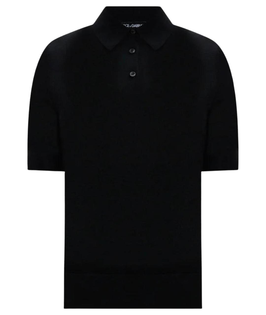 DOLCE&GABBANA Черная шерстяная футболка, фото 1