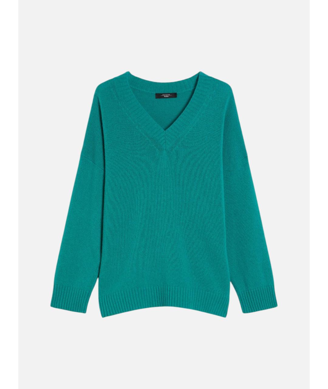 WEEKEND MAX MARA Зеленый шерстяной джемпер / свитер, фото 6