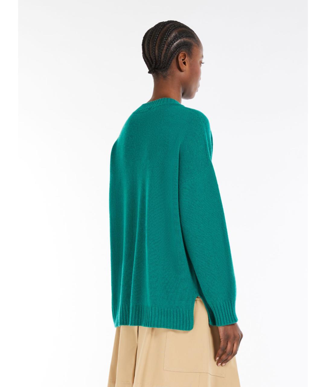 WEEKEND MAX MARA Зеленый шерстяной джемпер / свитер, фото 3