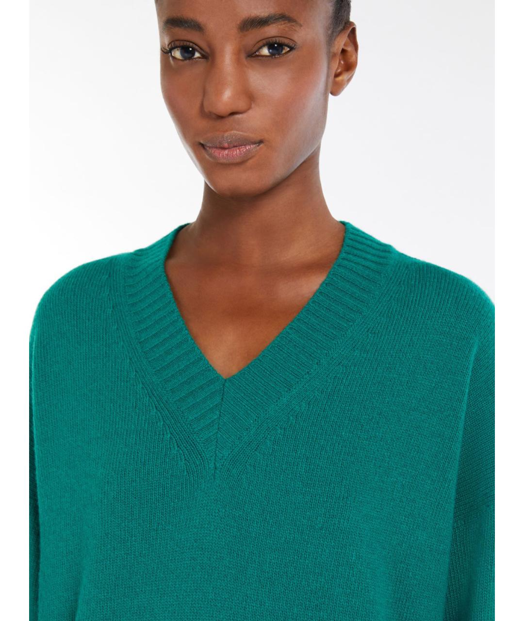 WEEKEND MAX MARA Зеленый шерстяной джемпер / свитер, фото 5