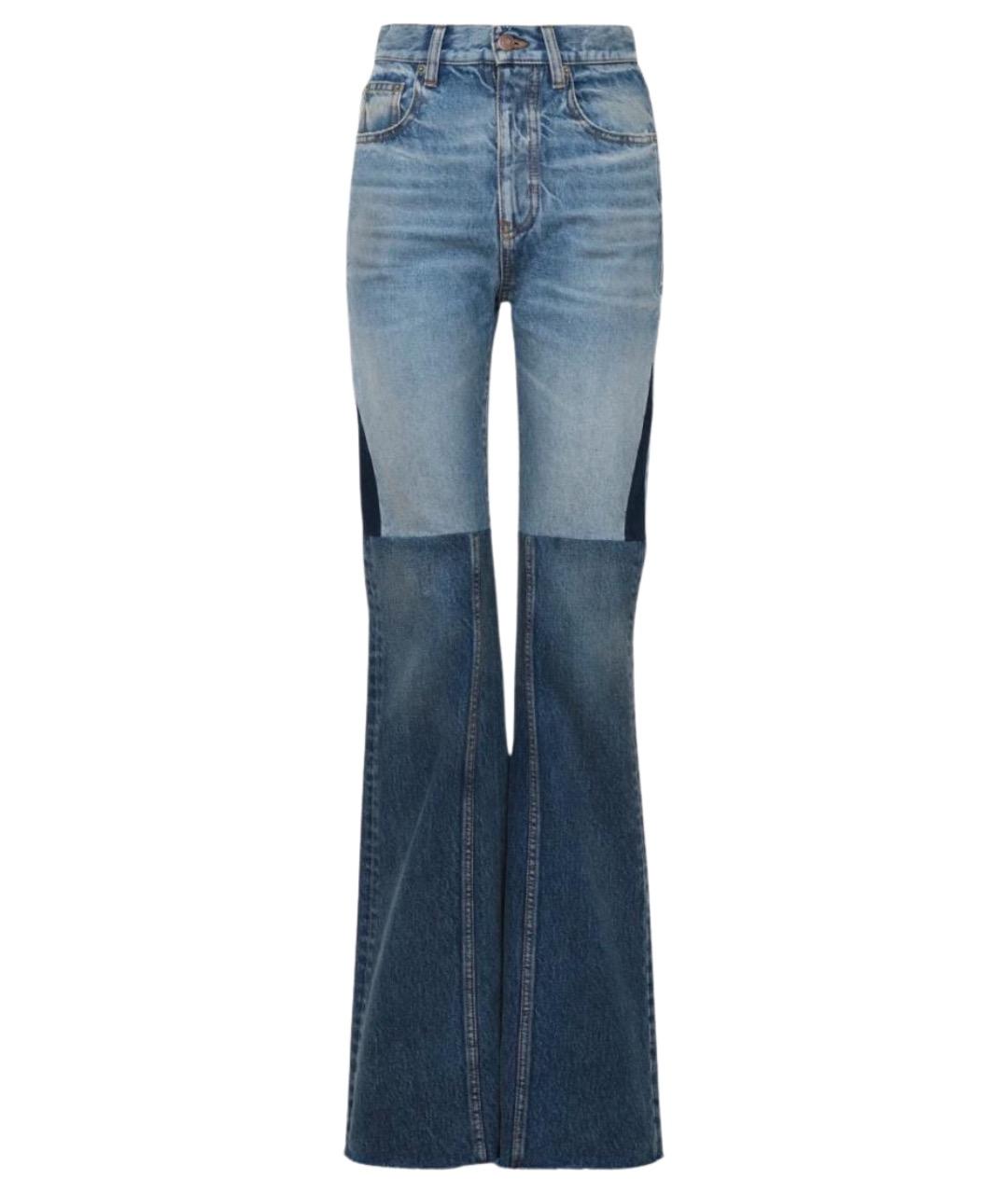 CHLOE Синие хлопковые прямые джинсы, фото 1