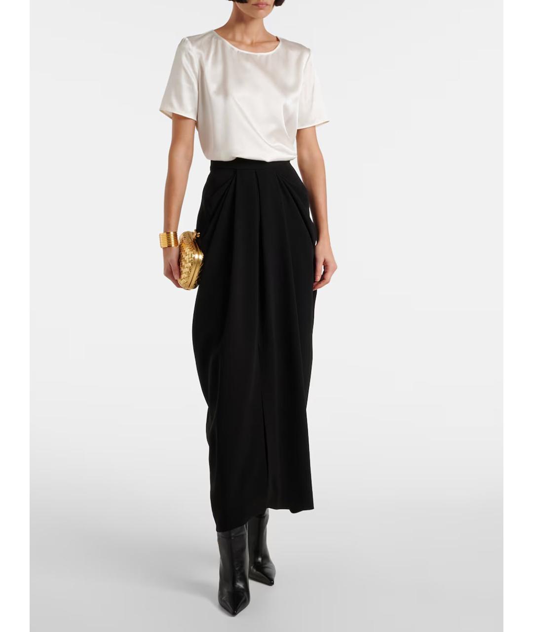 MAX MARA Белая шелковая футболка, фото 2