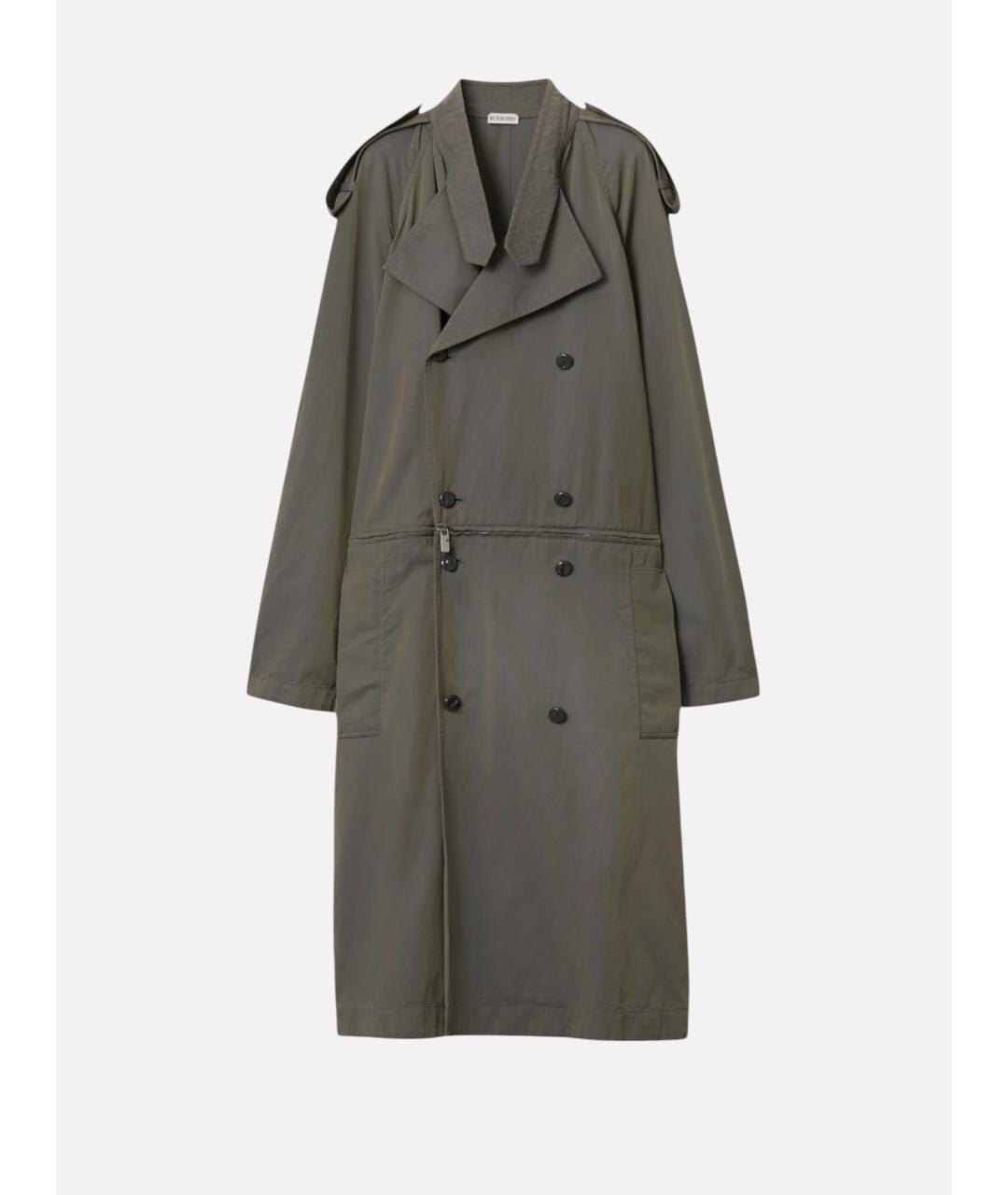 BURBERRY Серое льняное повседневное платье, фото 6
