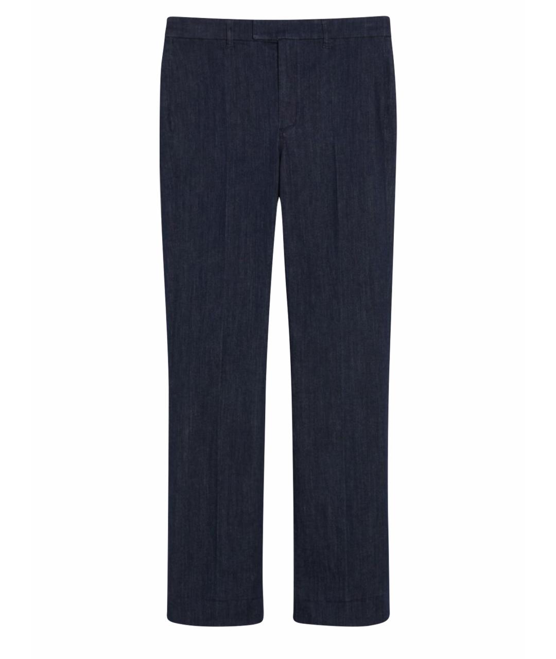 'S MAX MARA Темно-синие хлопковые прямые джинсы, фото 1