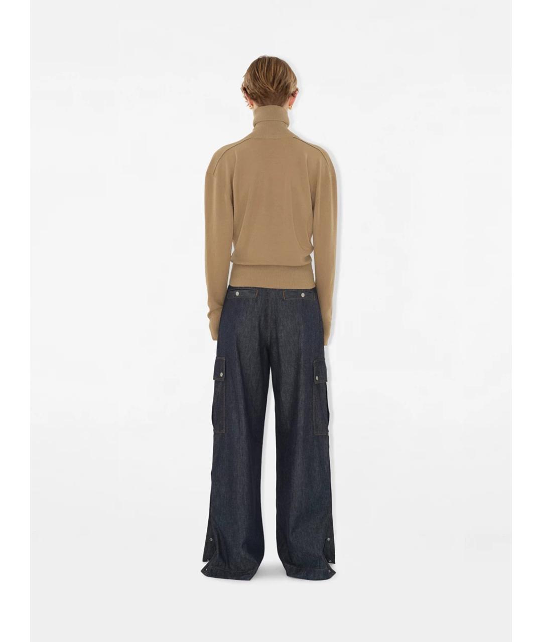 BURBERRY Бежевая шерстяная водолазка, фото 3