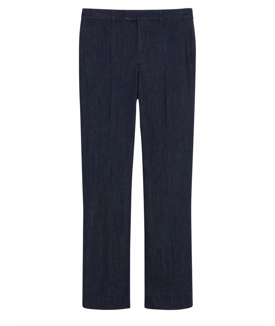 'S MAX MARA Синие хлопковые прямые джинсы, фото 1