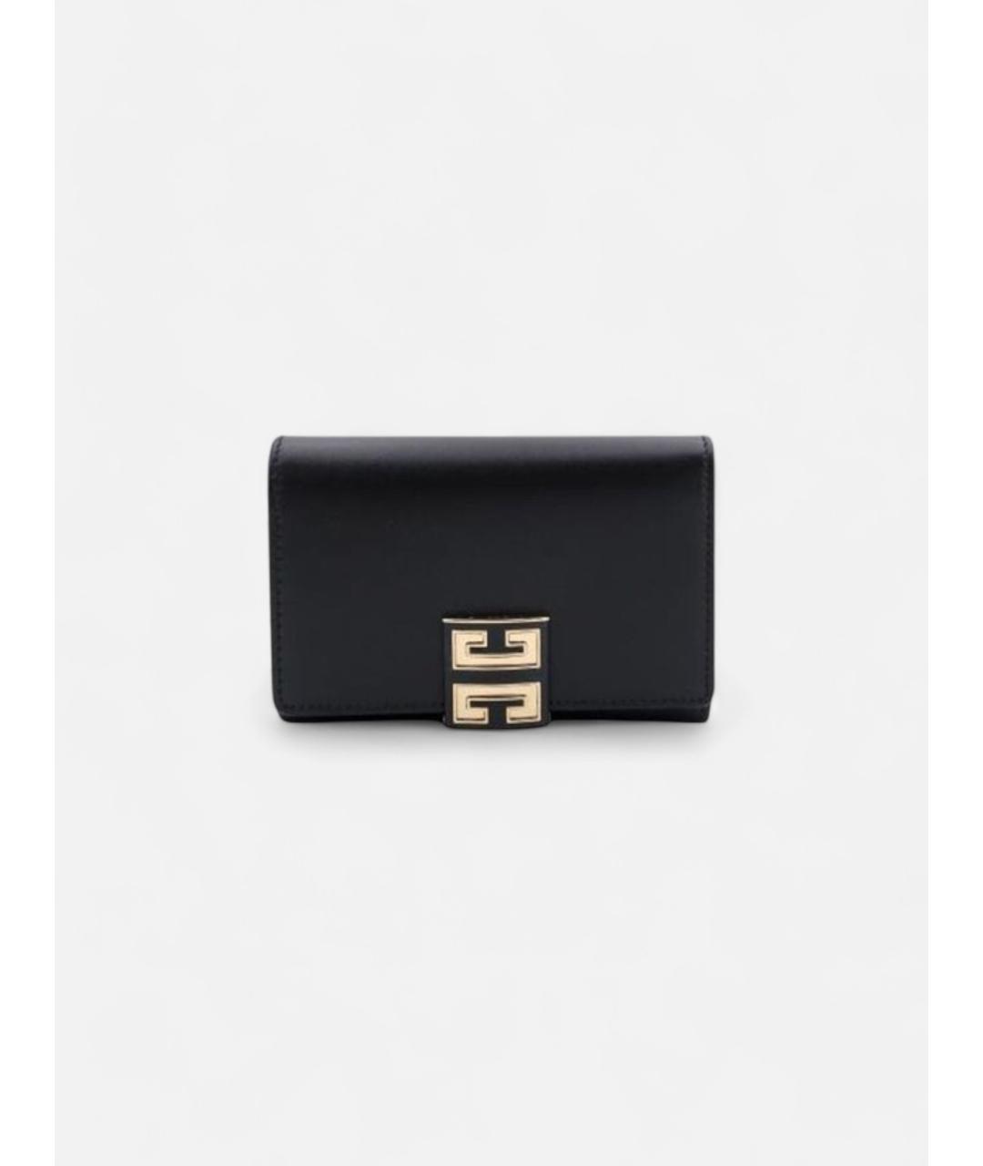 GIVENCHY Черный кожаный кошелек, фото 1