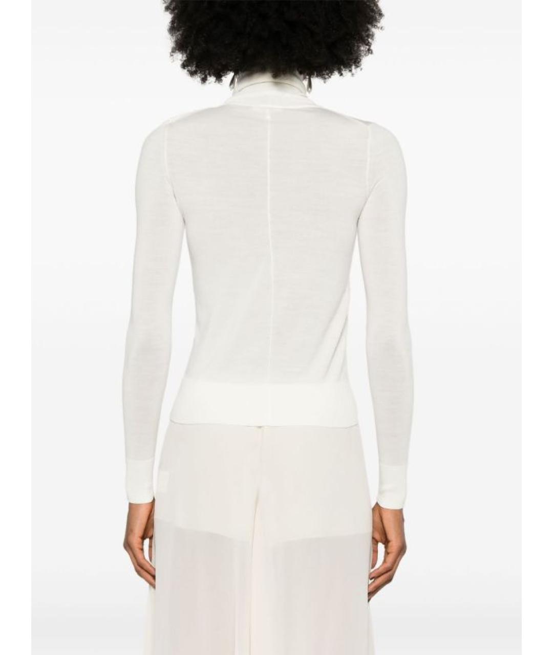 CHLOE Белая шерстяная водолазка, фото 4