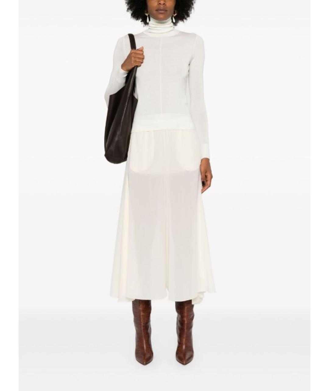 CHLOE Белая шерстяная водолазка, фото 2