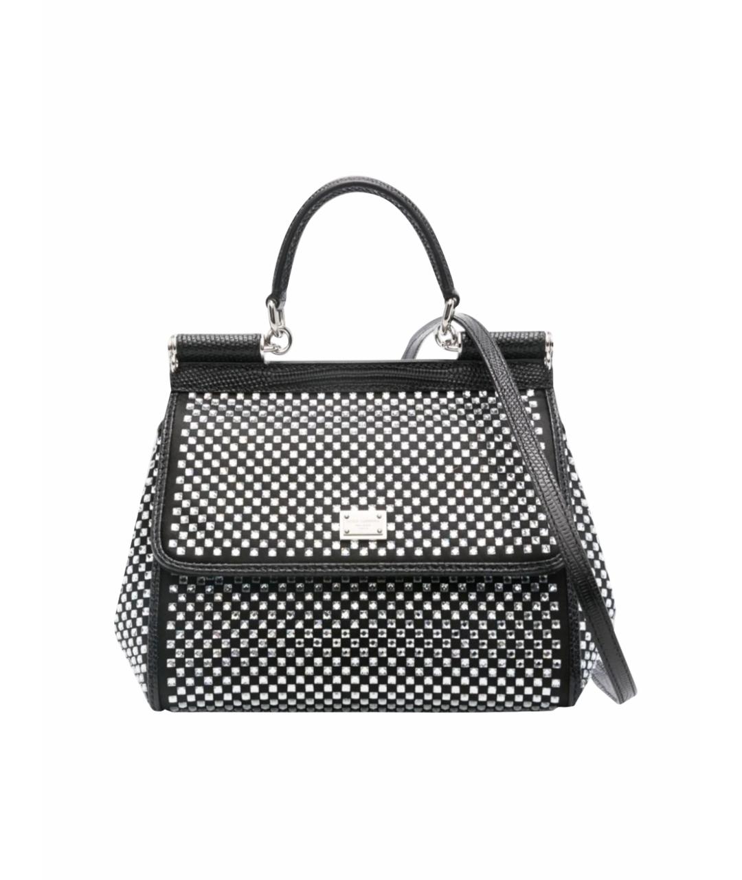 DOLCE&GABBANA Черная тканевая сумка тоут, фото 1