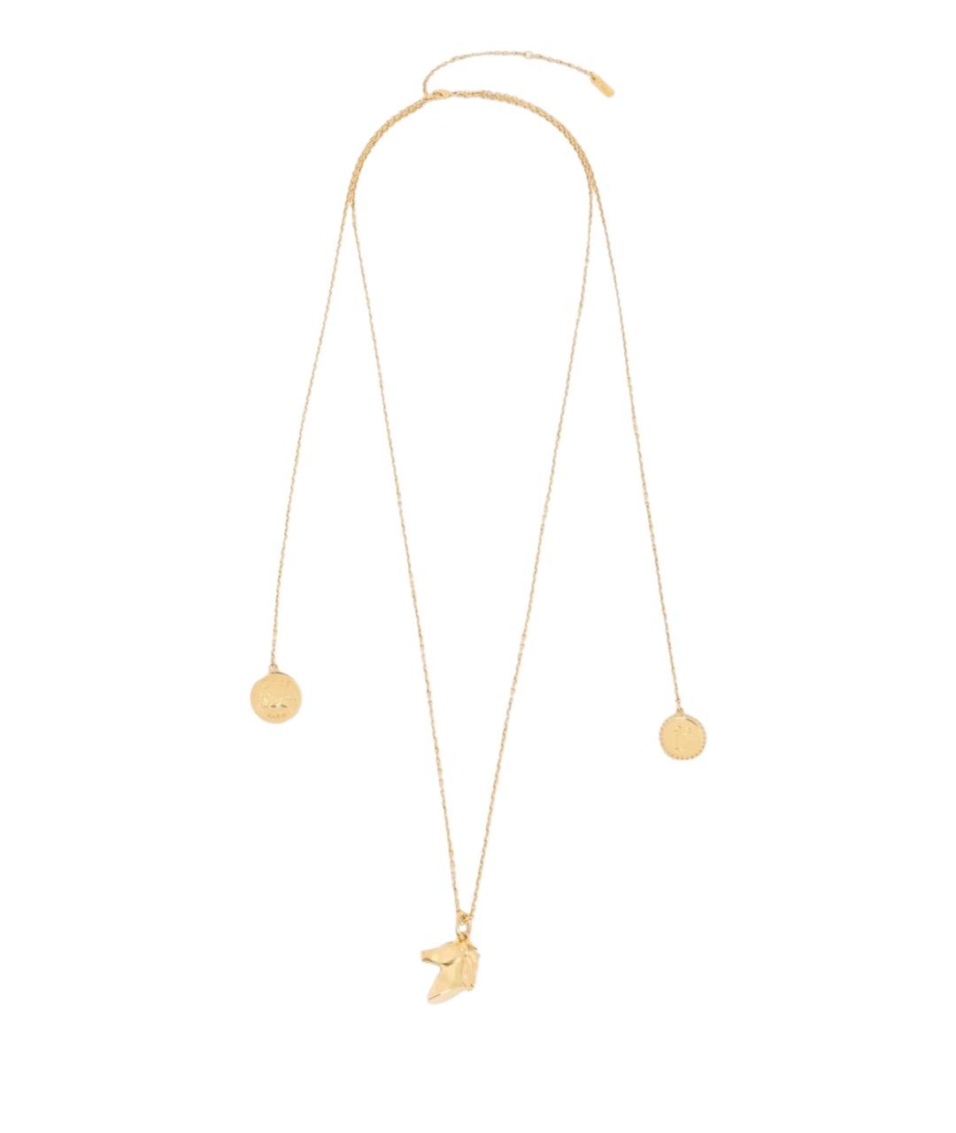 CHLOE Золотая металлическая подвеска, фото 1