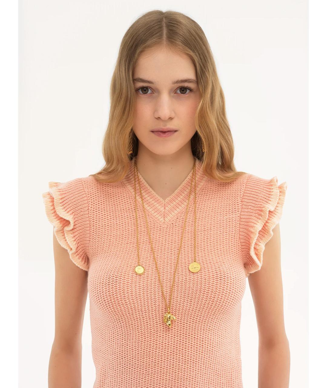 CHLOE Золотая металлическая подвеска, фото 2