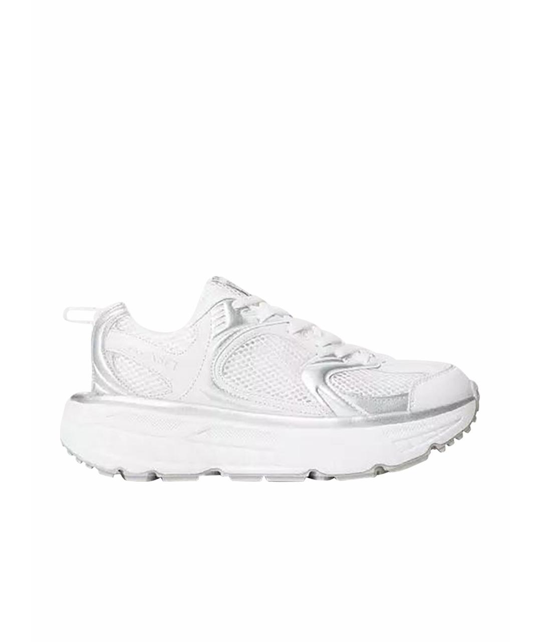 TWIN-SET Белые текстильные кроссовки, фото 1