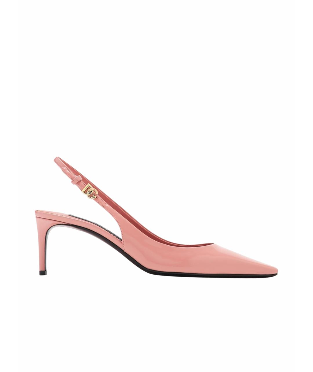DOLCE&GABBANA Розовые туфли из лакированной кожи, фото 1
