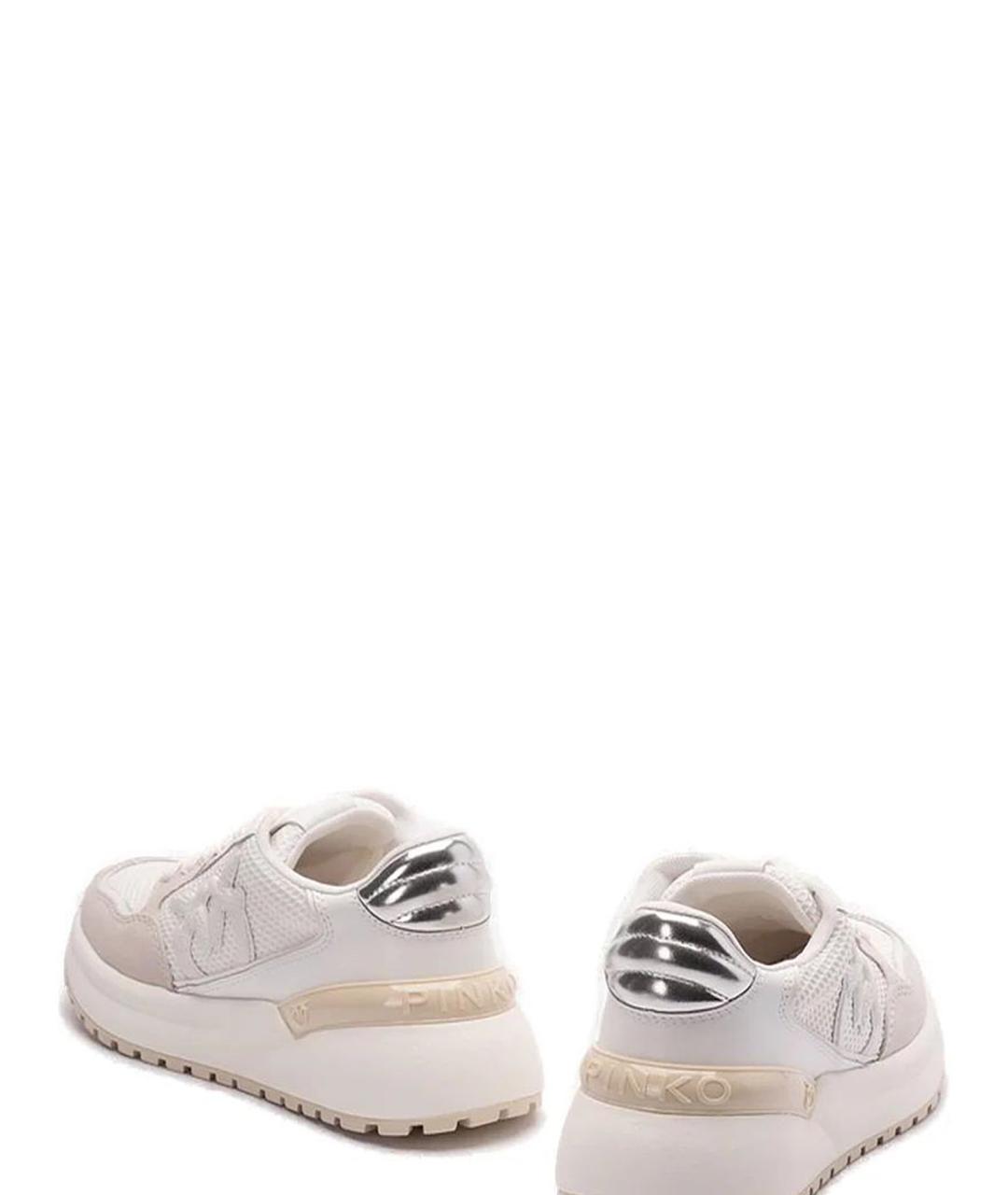 PINKO Бежевые текстильные кроссовки, фото 3