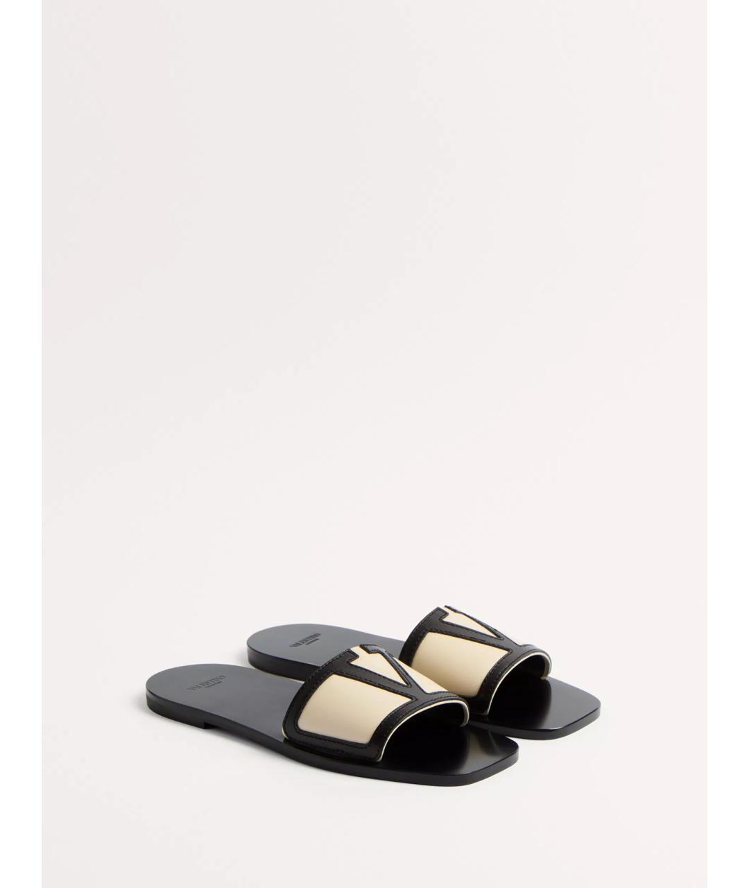 VALENTINO Мульти кожаные шлепанцы, фото 3