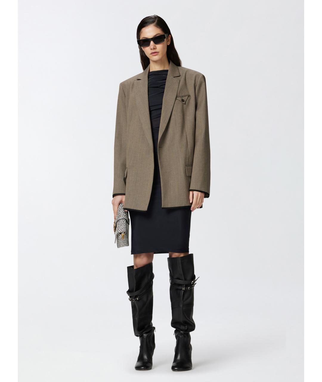 PINKO Черное полиамидовое коктейльное платье, фото 2