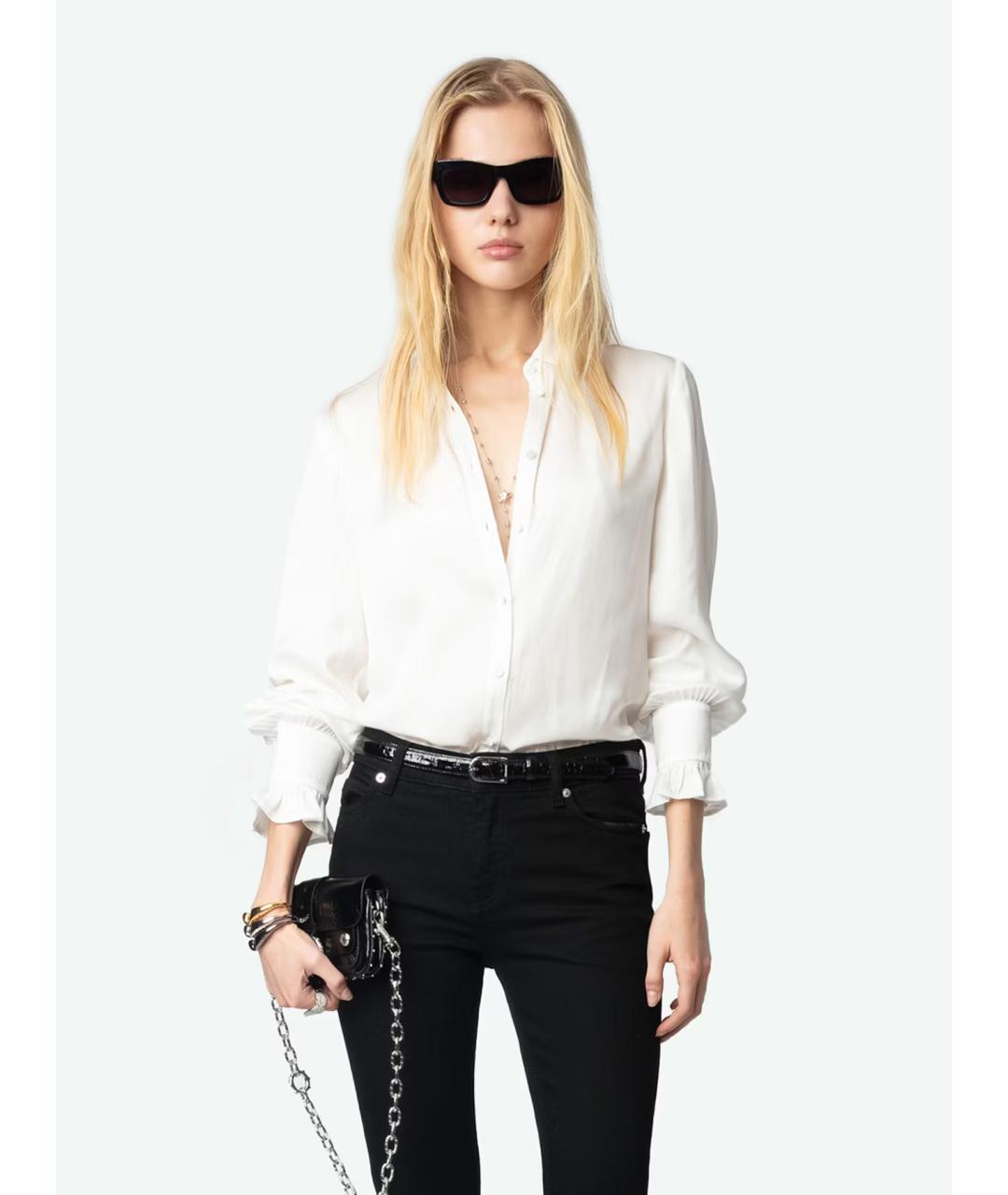 ZADIG & VOLTAIRE Белая полиэстеровая рубашка, фото 4