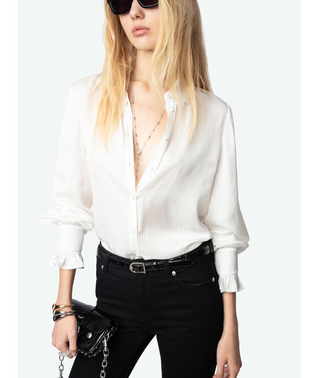 ZADIG & VOLTAIRE Белая полиэстеровая рубашка, фото 5