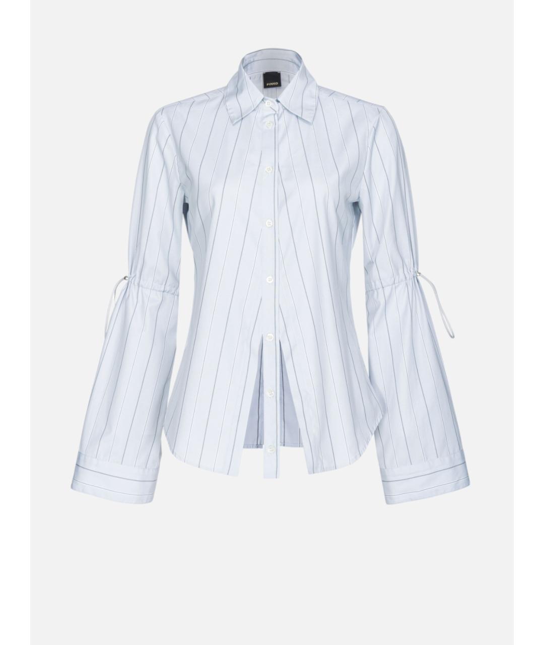 PINKO Голубая хлопковая рубашка, фото 3