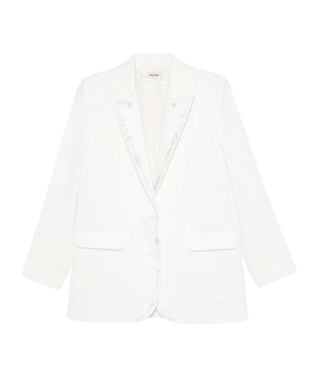 ZADIG & VOLTAIRE Белый полиэстеровый жакет/пиджак, фото 1