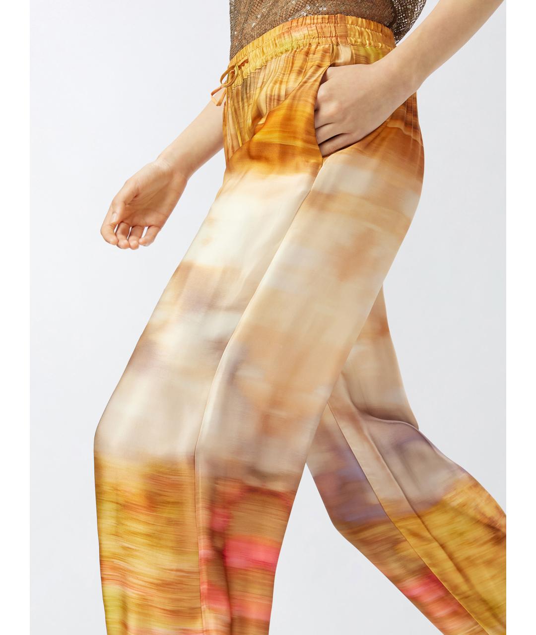 PINKO Мульти вискозные брюки широкие, фото 5