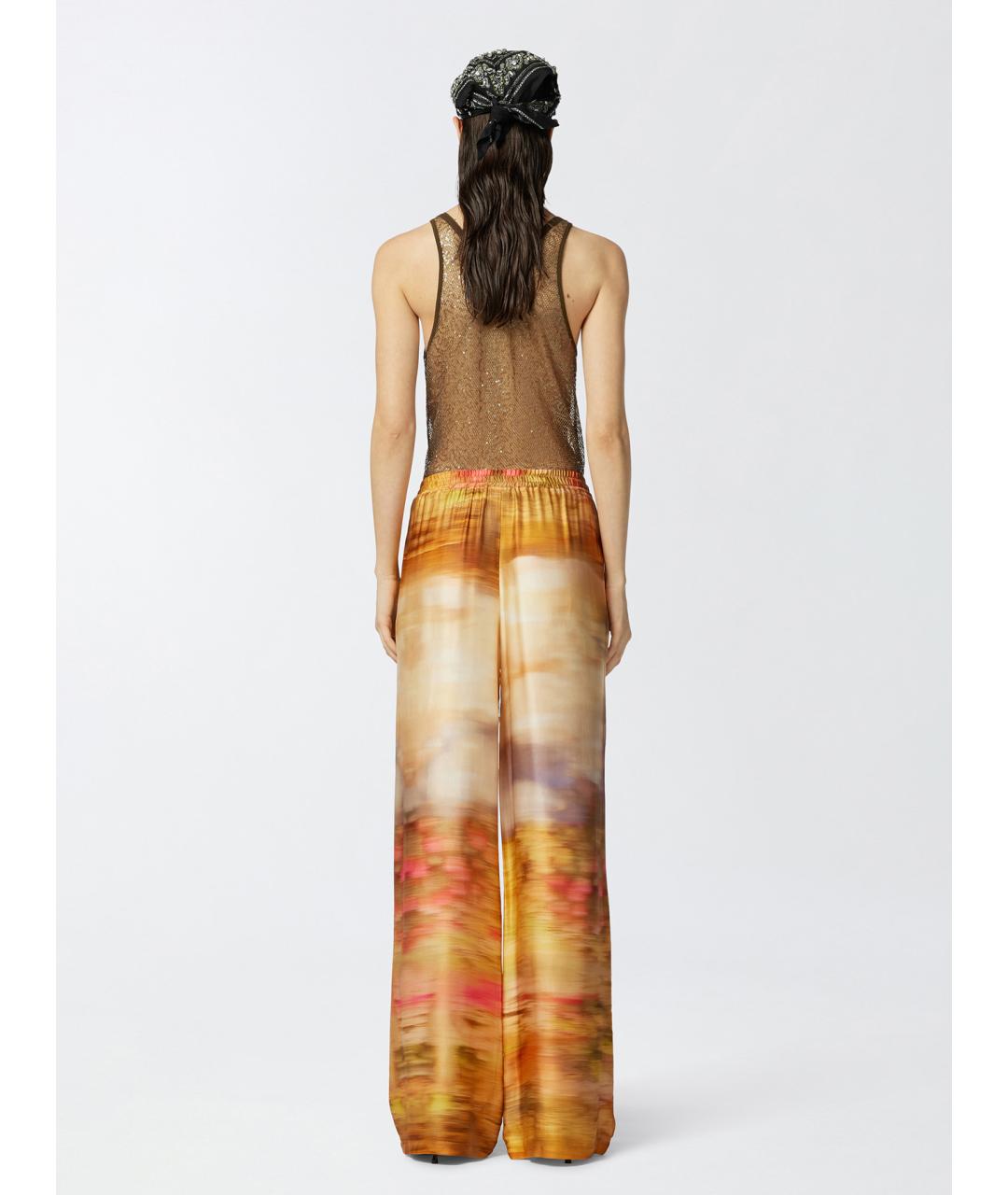 PINKO Мульти вискозные брюки широкие, фото 4