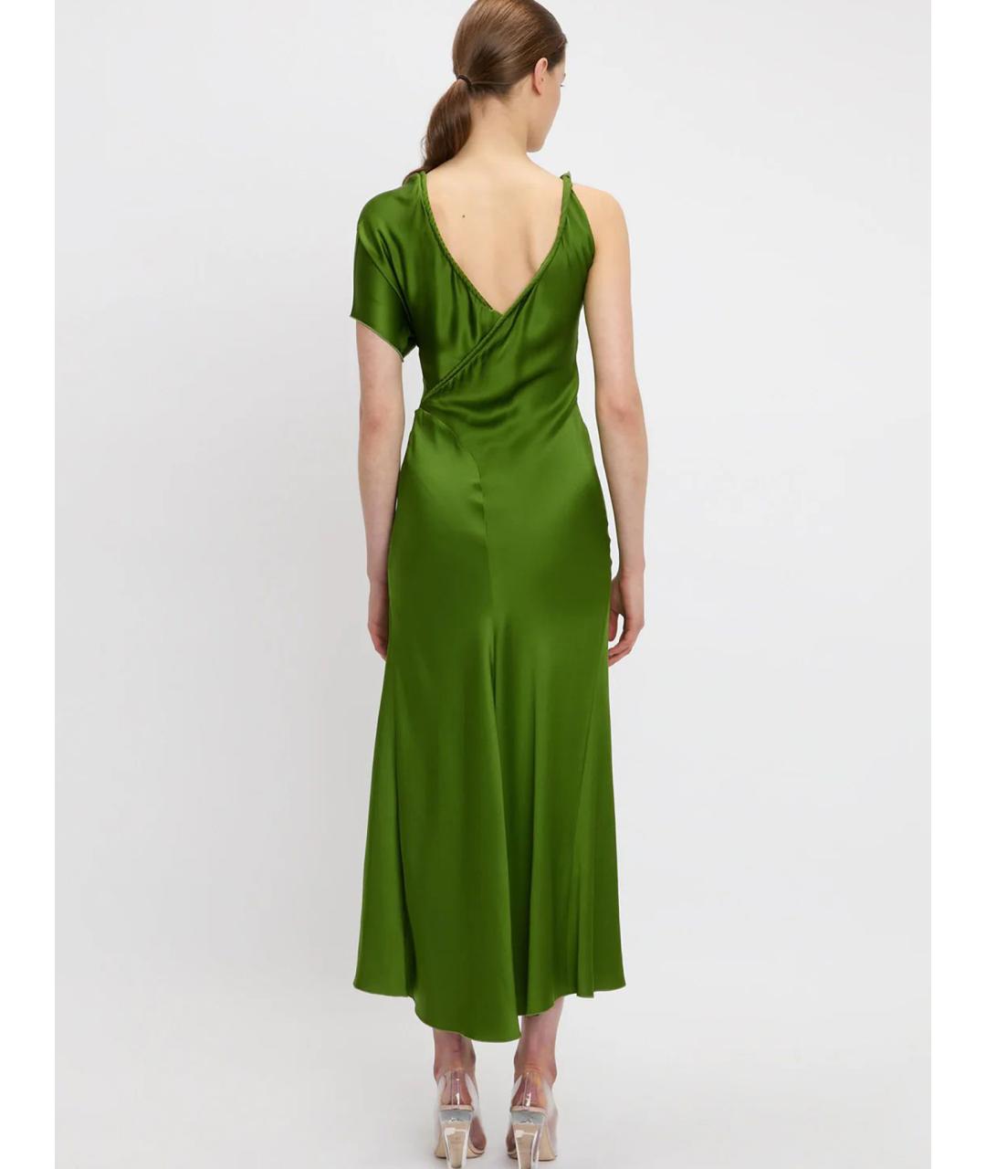 VICTORIA BECKHAM Зеленые вечернее платье, фото 4
