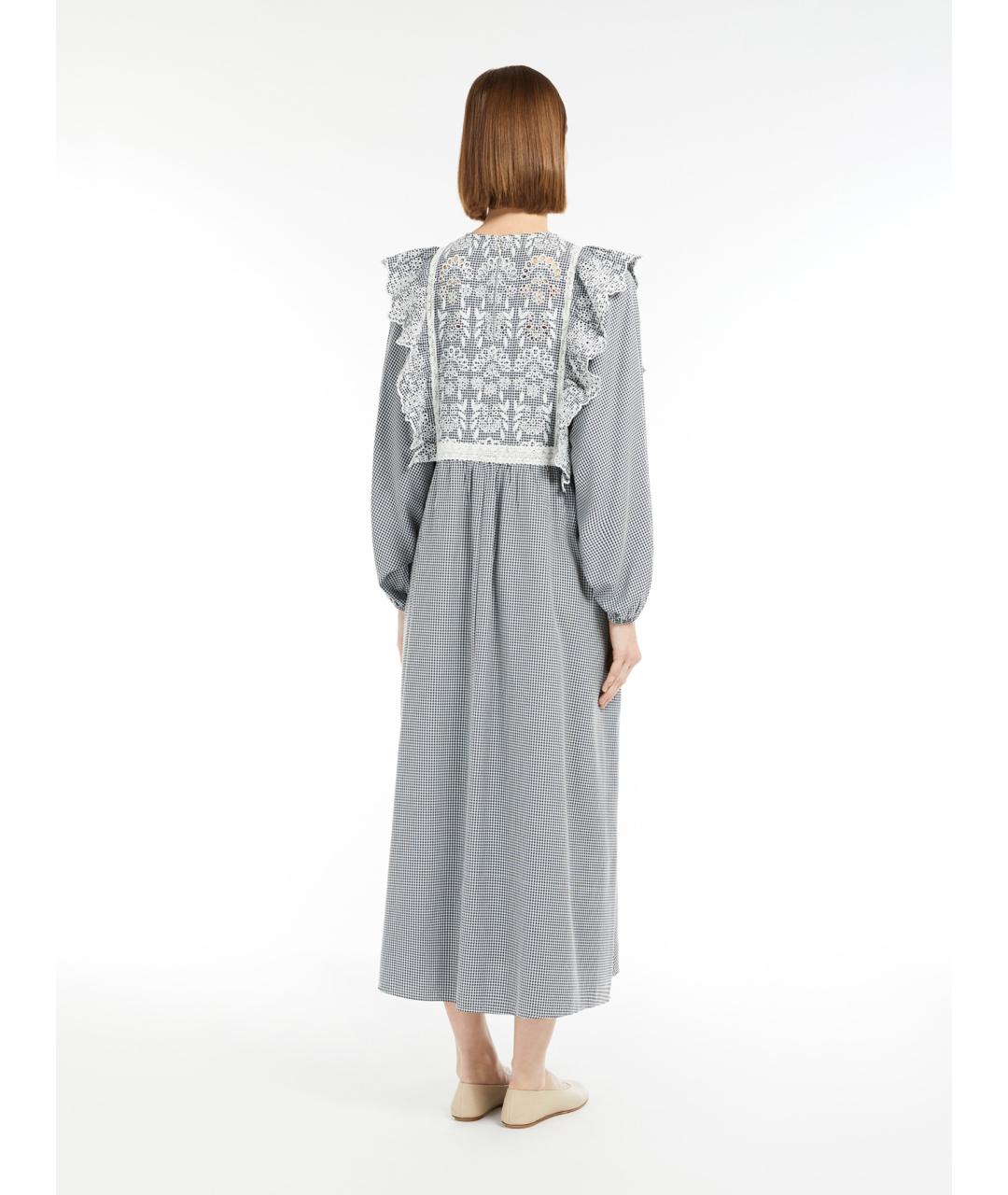 WEEKEND MAX MARA Серое вискозное повседневное платье, фото 3