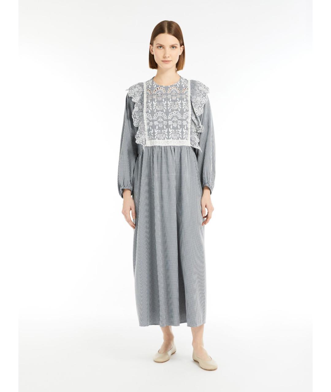 WEEKEND MAX MARA Серое вискозное повседневное платье, фото 2