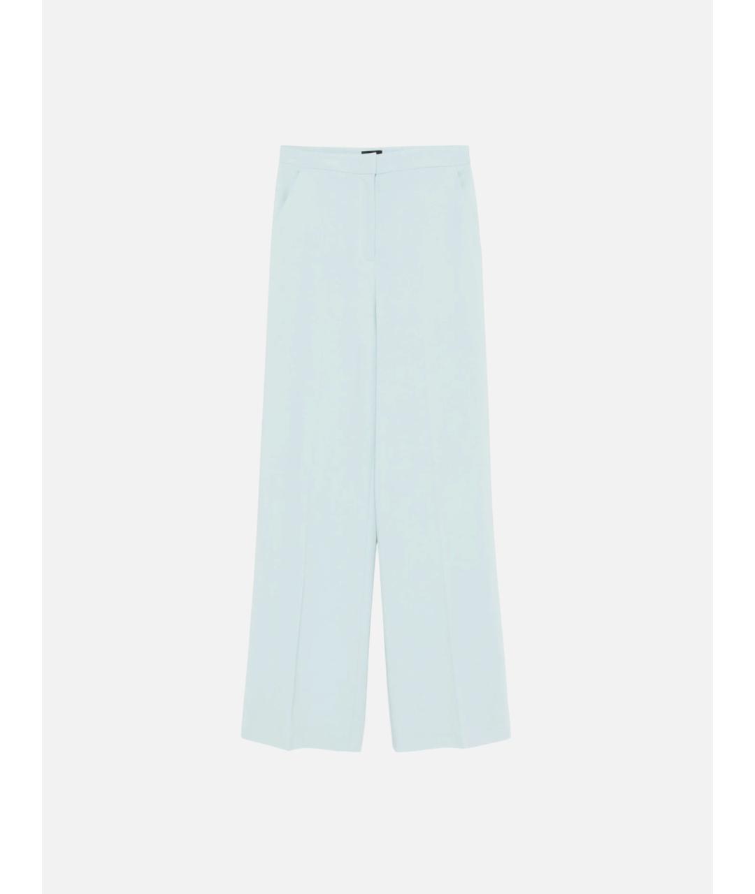 PINKO Голубые вискозные брюки широкие, фото 6