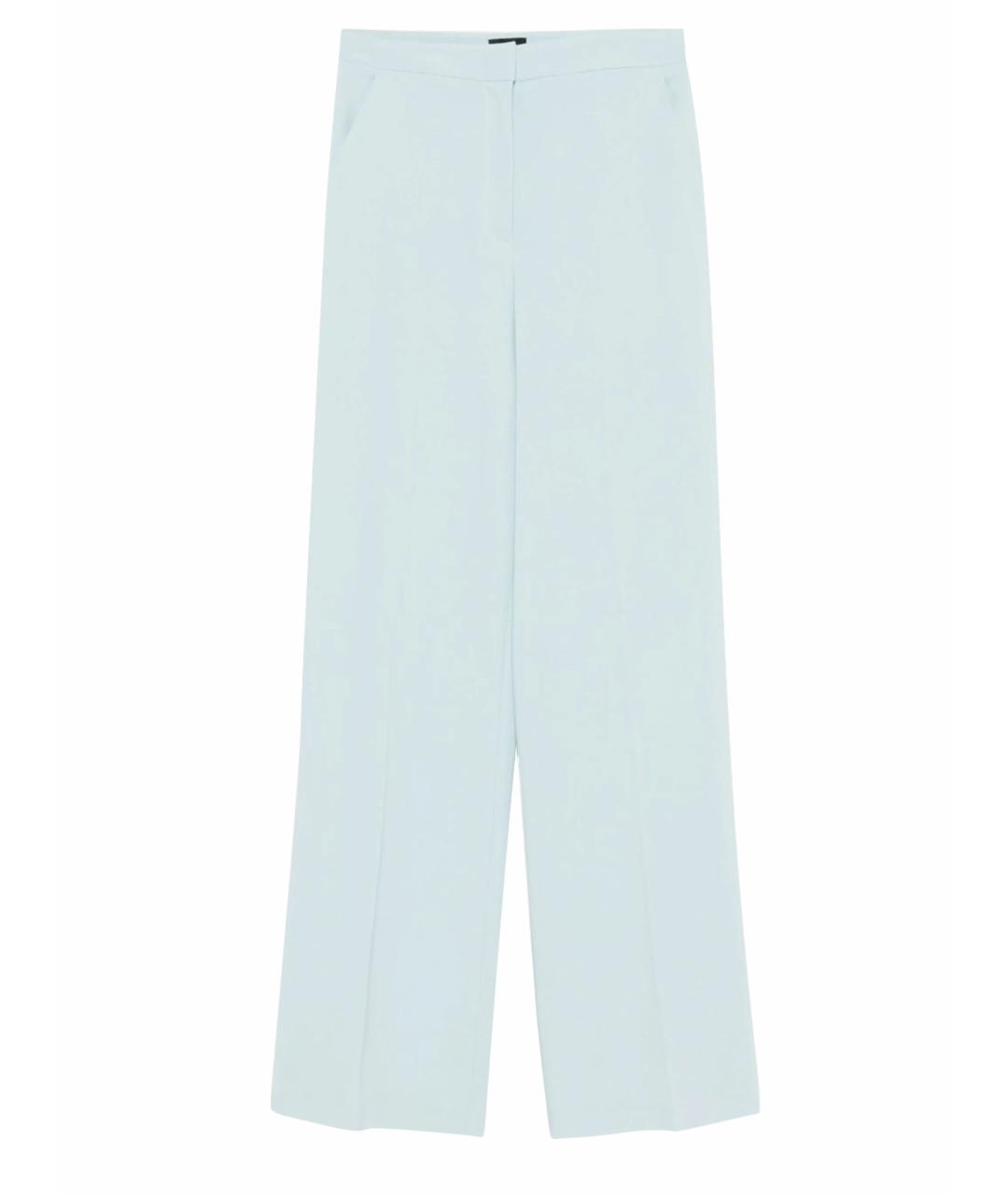 PINKO Голубые вискозные брюки широкие, фото 1