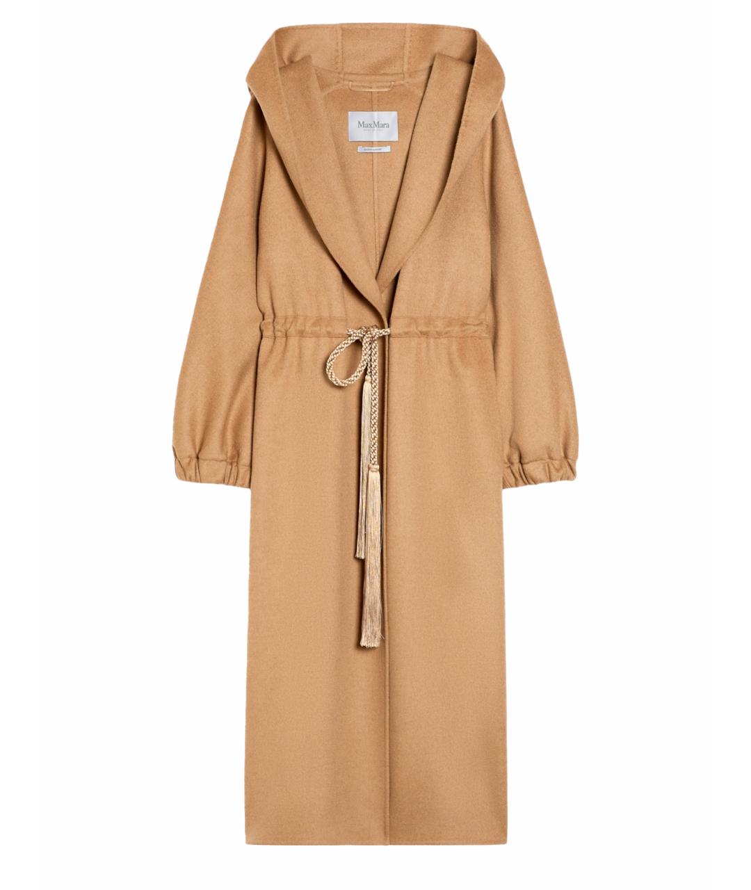 MAX MARA Бежевое шерстяное пальто, фото 1