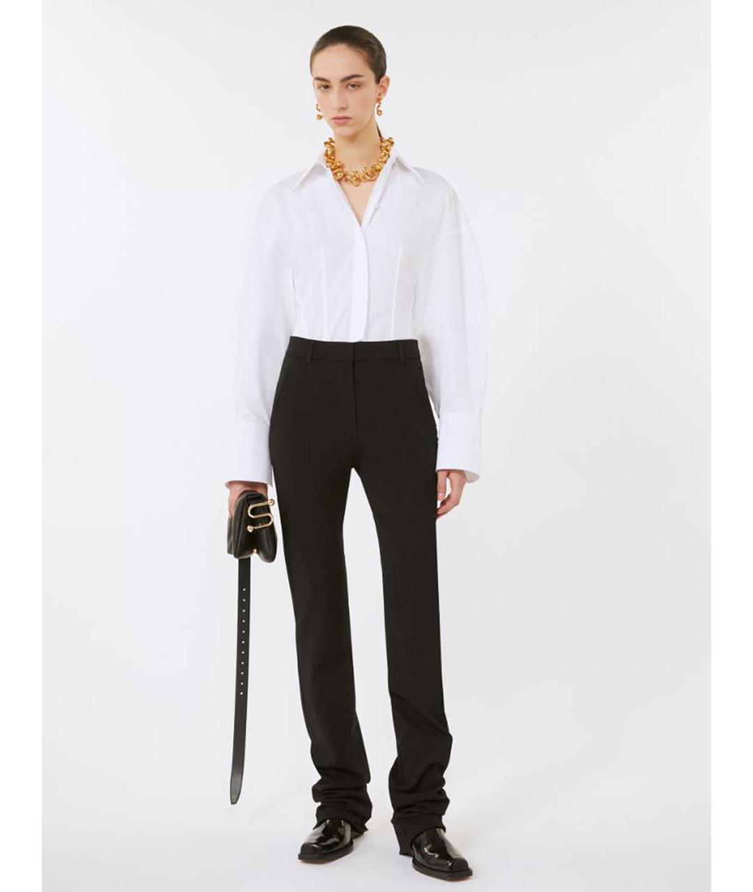 SPORTMAX Белая хлопковая рубашка, фото 4