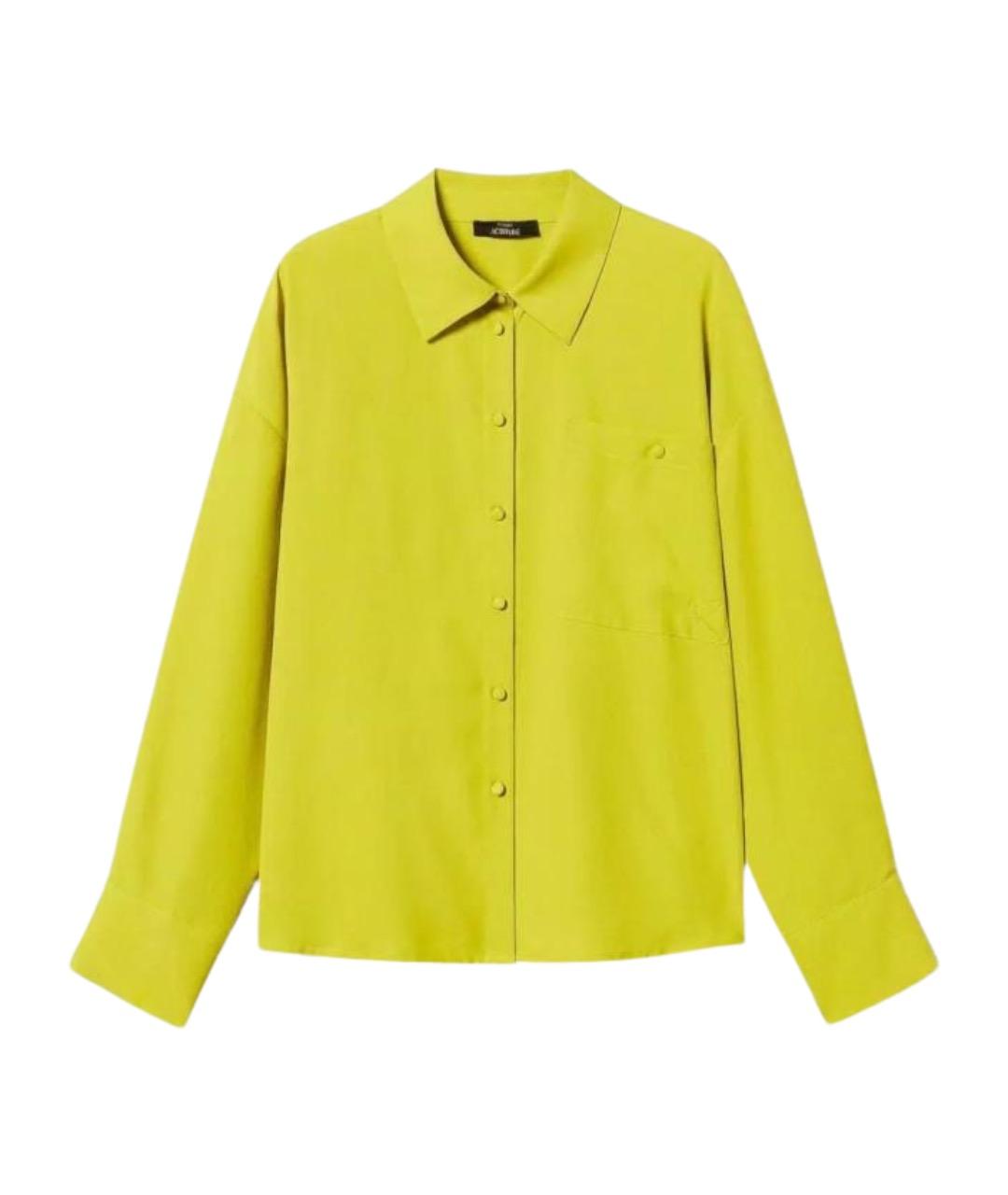 TWIN-SET Желтая полиэстеровая рубашка, фото 1