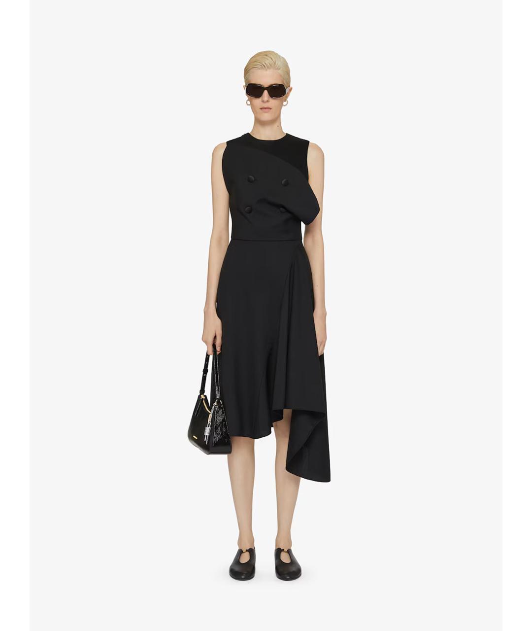 GIVENCHY Черное шерстяное вечернее платье, фото 2