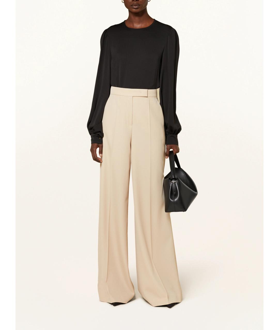 MAX MARA Черная шелковая блузы, фото 4